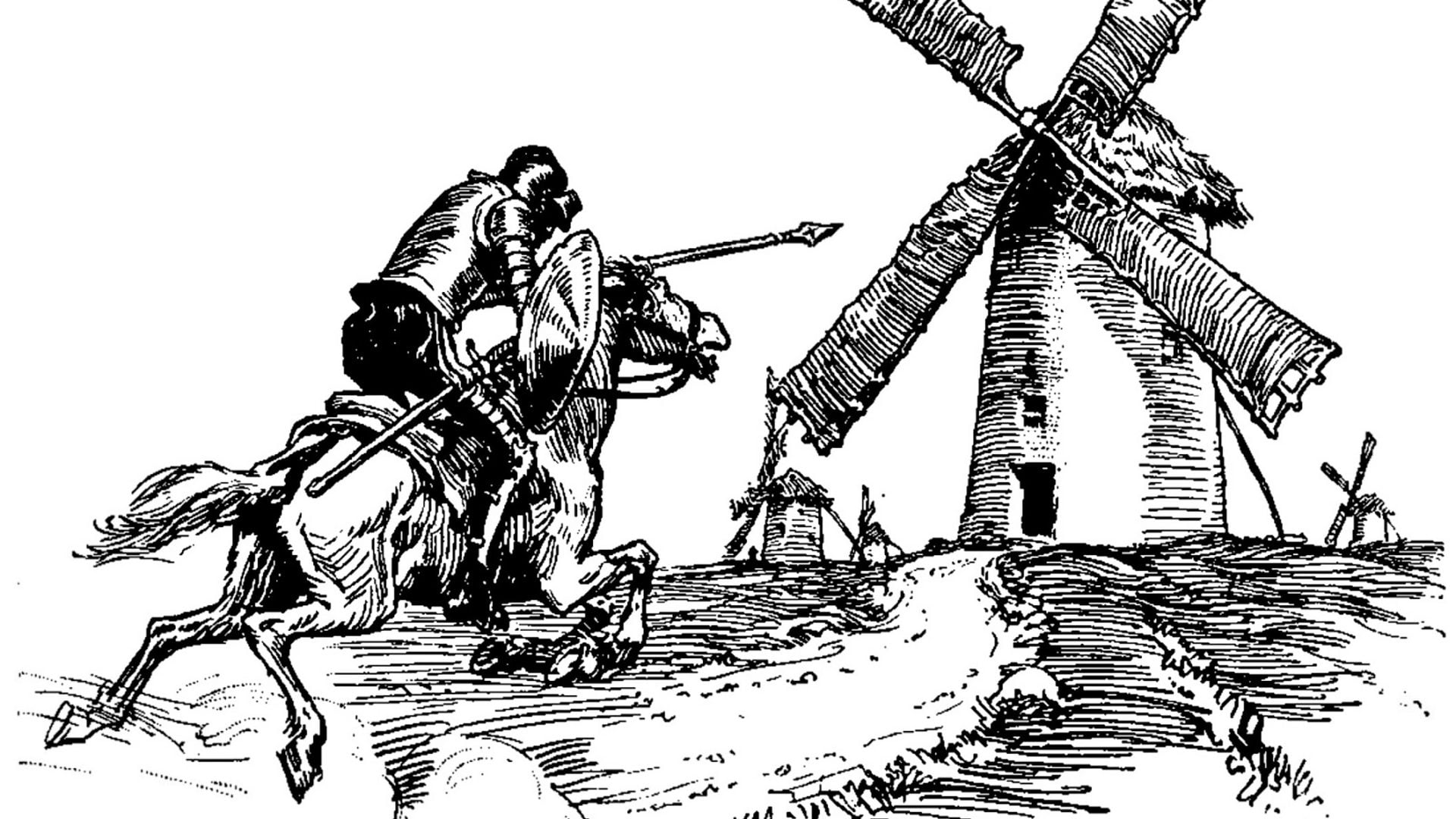 Дон Кихот и Ветряные мельницы